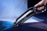 Cordless Handheld Car Vacuum Cleaner 10000Pa Strong Suction USB Rechargeable - Black - Front View