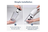 Cordless Handheld Car Vacuum Cleaner 10000Pa Strong Suction USB Rechargeable - White - Side View