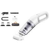 Cordless Handheld Car Vacuum Cleaner 10000Pa Strong Suction USB Rechargeable - White - Low Angle