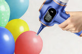 Car Vacuum Portable Cordless 2 in 1 Vacuum Cleaner Air Duster Handheld Vacuum Cordless with 3000mAh Battery - Blue - Rear View