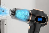 Car Vacuum Portable Cordless 2 in 1 Vacuum Cleaner Air Duster Handheld Vacuum Cordless with 3000mAh Battery - Black - Front View