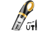 120W Cordless Car Vacuum Cleaner 9000Pa Handheld Portable Vacuum for Home Auto - Black - Rear View