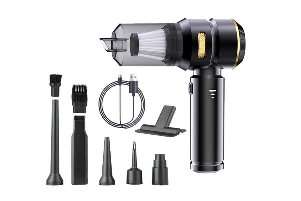 Handheld Car Vacuum Cleaner 4500Pa Vacuum Cleaner and Air Duster for Car Home Office