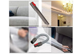 6Pcs Brush Attachment Tools Kit Compatible for Dyson V7 V8 V10 V11 Vacuum Cleaner Accessories Cordless Stick Vacuum Cleaner Accessory Replacement Including Flexible Hose, Crevice Tool, Mattress Tool, Stiff Dust Brush - 45-Degree Angle