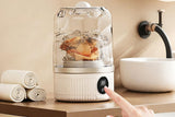 Portable Mini Washing Machine Rechargeable Small Clothes Washer for Travel Use - White - Top-Down View