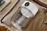 Portable Mini Washing Machine Rechargeable Small Clothes Washer for Travel Use - White - Close-Up Angle