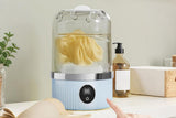 Portable Mini Washing Machine Rechargeable Small Clothes Washer for Travel Use - Blue - 45-Degree Angle