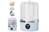 Portable Mini Washing Machine Rechargeable Small Clothes Washer for Travel Use - Blue - Extra Image