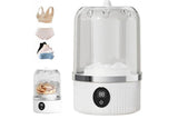 Portable Mini Washing Machine Rechargeable Small Clothes Washer for Travel Use - Blue - Extra Image