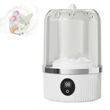 Portable Mini Washing Machine Rechargeable Small Clothes Washer for Travel Use - Blue - Extra Image