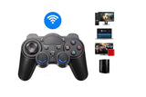 Wireless Gaming Controller for Android TV Box PC 2.4GHz Gamepad Joystick - Black - Rear View
