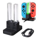 Joy-Con 4-Controller Charging Stand Dock Charger for Nintendo Switch Console - Close-Up Angle