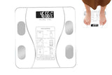 Smart Digital Bathroom Body Fat Scale 180KG Bluetooth Scales Weight -White - Rear View