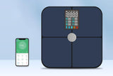 Smart Digital Bathroom Body Fat Scale 180KG Bluetooth Scales Weight for BMI Water -White - Rear View