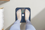 Smart Digital Bathroom Body Fat Scale 180KG Bluetooth Scales Weight for BMI Water -Navy Blue - Side View