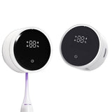 Wall Mounted Toothbrush Holder Electric Tooth Brush Cleaner with Auto Inductive for Bathroom - Side View