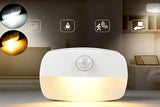 2PCS LED Motion Sensor Night Light Battery Powered Closet Stair Light