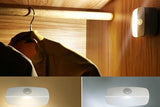 2PCS LED Motion Sensor Night Light Battery Powered Closet Stair Light - 45-Degree Angle