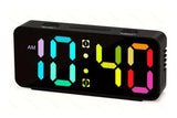 Small Digital Alarm Clock with 5 Dimmers and 5 Alarm Volumes for Bedrooms - White