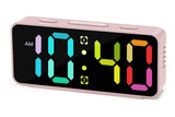 Small Digital Alarm Clock with 5 Dimmers and 5 Alarm Volumes for Bedrooms - Black - Extra Image