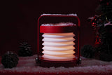 LED Desk Lamp for Office Home Wireless Reading Lamp Dimmable Foldable LED Night Light Portable Camping Flashlight Table Lamp -Red - 45-Degree Angle