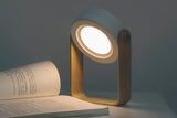 LED Desk Lamp for Office Home Wireless Reading Lamp Dimmable Foldable LED Night Light Portable Camping Flashlight Table Lamp -White - Top-Down View