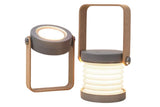 LED Desk Lamp for Office Home Wireless Reading Lamp Dimmable Foldable LED Night Light Portable Camping Flashlight Table Lamp -White - Close-Up Angle