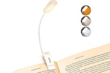 Rechargeable LED Book Light with 3 Adjustable Color Temperatures, 80H Reading Time - Black