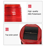 Car Solar Charging Warning Light - Top-Down View