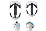 Elite Strap for Meta Quest 3 2 3s Adjustable VR Head Strap with Balance Design Comfort Headband - Rear View