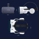 Wireless 3D VR Headset With Bluetooth - Compact - Top-Down View