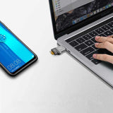 Type-C USB-C USB 3.1 High Speed OTG Memory Card Reader For Type-C Smart Phone Tablet Laptop Macbook - Top-Down View
