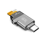 Type-C USB-C USB 3.1 High Speed OTG Memory Card Reader For Type-C Smart Phone Tablet Laptop Macbook - Rear View