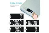 5KG Stainless Steel Digital Electronic Kitchen Scale Postal Scales 1g LCD Backlight Weight Black - Side View
