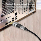 DP1.4 8K DP Male to Mini DP Female Two-Way Mutual Conversion HD Conversion Adapter - 45-Degree Angle