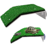 Turtle Basking Platform Simulation Grass Turtle Ramp for Fish Tank Aquarium - S - Extra Image