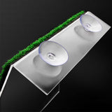 Turtle Basking Platform Simulation Grass Turtle Ramp for Fish Tank Aquarium - L - Close-Up Angle