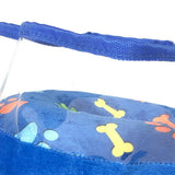 Soft Inflatable Pet Dog Cone Collar Anti Licking Scratching Blue - L - 45-Degree Angle