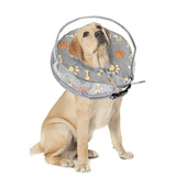 Soft Inflatable Pet Dog Cone Collar Anti Licking Scratching Blue - L - Close-Up Angle