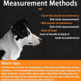 Adjustable PU Leather Dog Muzzle Pet Breathable Anti Bite Bark Chew Muzzles Brown - S - 45-Degree Angle