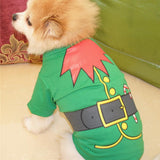 3Pcs Christmas Dog Cat T-Shirt Clothes Vest Puppy Pet Apparel Shirts - L - 45-Degree Angle