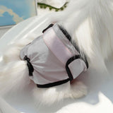 Washable Female Pet Nappy Diaper Dog Cat Physiological Pants Gray - S - 45-Degree Angle