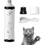 Electric Dog Nail Grinder - M3 Rechargeable Pet Nail Trimmer Grooming Tool