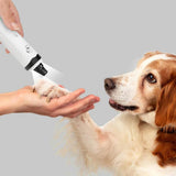 Electric Dog Nail Grinder - M3 Rechargeable Pet Nail Trimmer Grooming Tool - Rear View