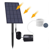 Solar Oxygenator Aquarium Oxygen Aerator Air Pump Fishing Aerator with Pipe for Garden Fish Tank Outdoor Pool Pond - Front View