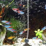 Solar Oxygenator Aquarium Oxygen Aerator Air Pump Fishing Aerator with Pipe for Garden Fish Tank Outdoor Pool Pond