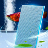 4Pcs Replacement Aquarium Filters 8-Layer Reusable Density Filter for Fish Tank - 45-Degree Angle