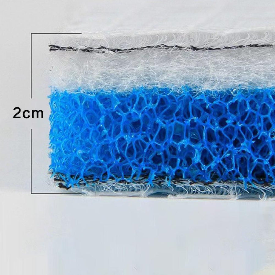 4Pcs Replacement Aquarium Filters 8-Layer Reusable Density Filter for Fish Tank