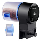 Automatic Fish Feeder Battery Powered Food Dispenser with Timer for Fish Tank Small Aquarium - Front View