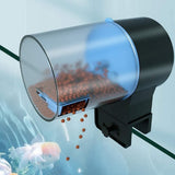 Automatic Fish Feeder Battery Powered Food Dispenser with Timer for Fish Tank Small Aquarium - Side View